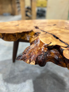 Missoula larch burl coffee table