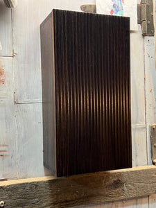 Fluted whiskey cabinet
