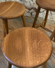 Load image into Gallery viewer, White oak tripod stool